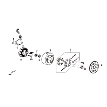 Ignition/starter clutch Sym Joymax 125I ABS