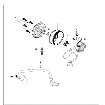 Peugeot Tweet old white ignition area