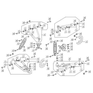 Suspension Kymco MXU 300R