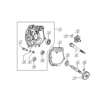 Transmission Kymco Vitality 2t ac pearl silver