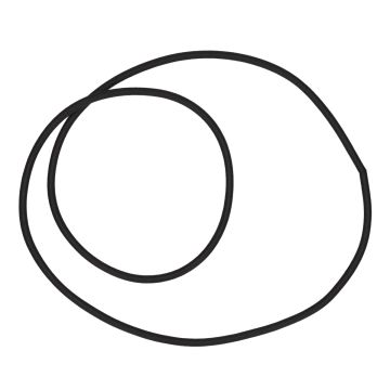 Peugeot original air filter cover gasket