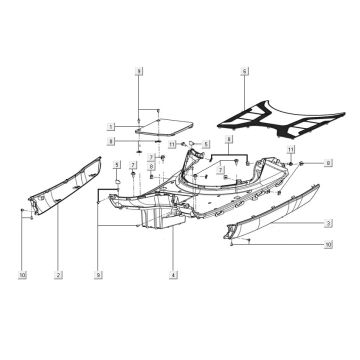 Pedal assy Kymco Filly 50 E5+ Mat wit