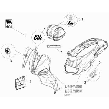Emblems Piaggio Liberty 4-stroke