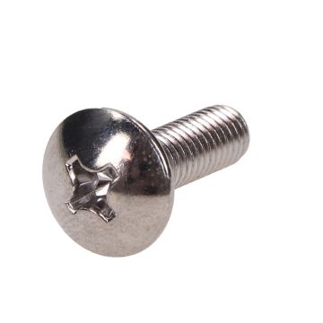 Sheet metal screw M6x20 phillips head 14mm chrome (10)