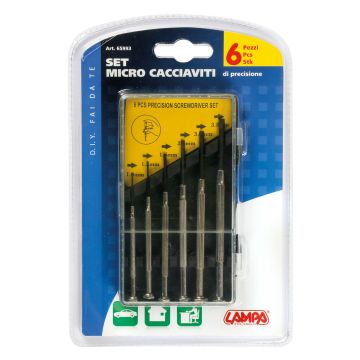 Precision screwdriver set 6 pieces Bulba