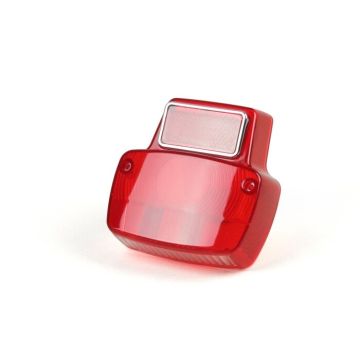 Rear light glass BGM original Vespa Antik metal small red