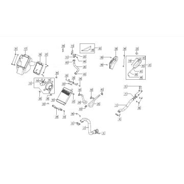Radiator - Cooling system Kymco MXU 300 4T LC