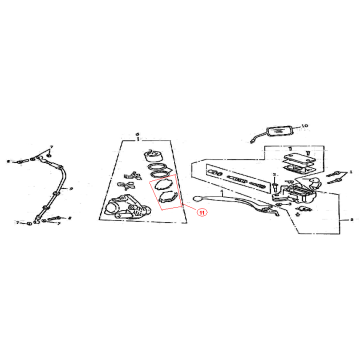 Brake right Neco Borsalino 125cc