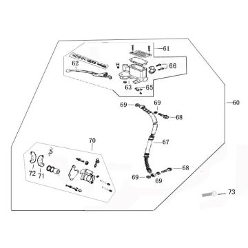 Brake right Neco Borsalino Oro matt black