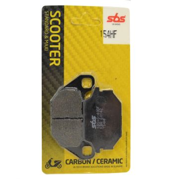 Brake pad set Kymco Agility 16inch/KXR 250/People/Super 8/Super 9/TGB rear sbs 154hf