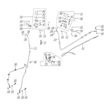 Brake parts Kymco Xciting 400i Yellow