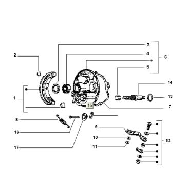 Brake parts Piaggio Ciao 50 2T AC