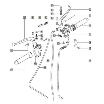 Remgrepen Tomos FLEXER XL (45KMH) (K8-L0)