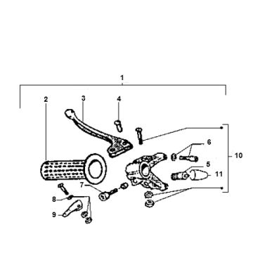 Brake lever Piaggio Ciao 50 2T AC