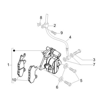 Brake Piaggio Fly 4-stroke