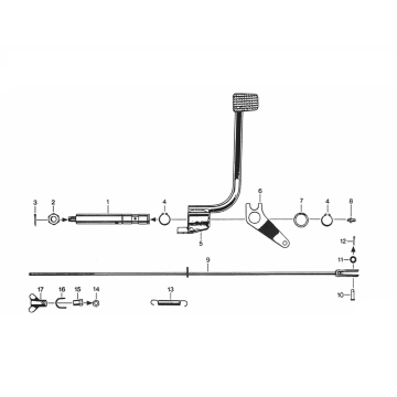 Zundapp 530 brake pedal all types
