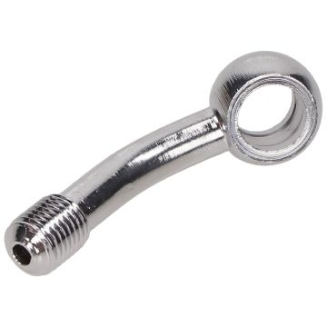 Brake hose clutch/brake line nipple straight 45 degrees 10mm chrome plated