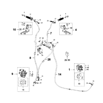Remsysteem Peugeot Django 125 Allure E3 2014-2017
