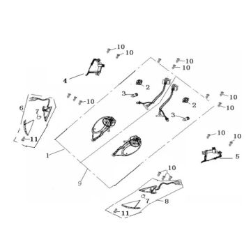 Turn signal Generic Ideo red 2007 2-stroke