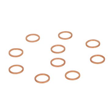 Red copper ring 14x18mm 10pcs