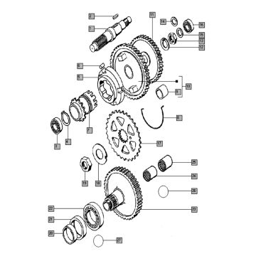 Schakel mechanisme Tomos FLEXER XL (45KMH) (K8-L0)