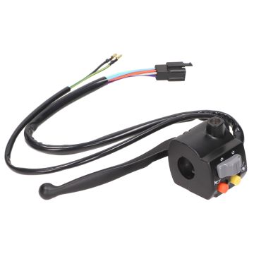Handlebar switch SYM Mio 1 50/100cc black with wiring and brake lever left original original 35200-A8B-900