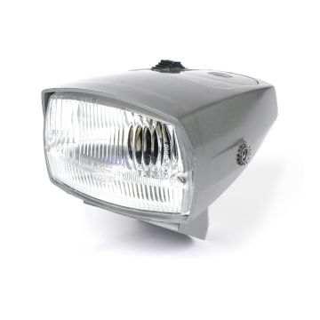 Headlight SIEM Piaggio Ciao SC silver gray with DGM quality mark