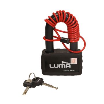 Disc brake lock art 4 star + cord also padlock Luma dia18