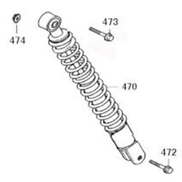 Shock absorber Berini Sprint white