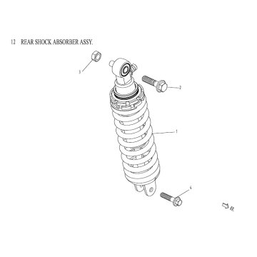 Shock absorber China Venom black