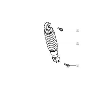 Shock absorber Kymco City 16' 4-stroke dark grey
