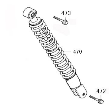 Shock absorber Rover Riva II black