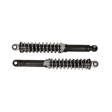Universal shock absorber set 8/10 320mm black/chrome IMCA