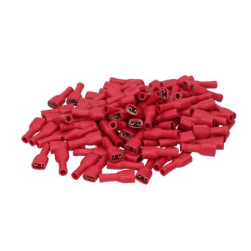 Slide plug flat female ISO 100pcs