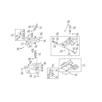 Frame parts Kymco MXU 150