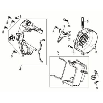 Koelkappen Sym Jet 14 50i Euro 5