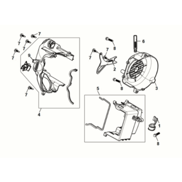 Sym Mio 50I E5 shroud assy