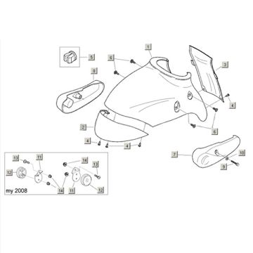 Fenders Aprilia Habana 2t (Aprilia engine) 1999 - 2004