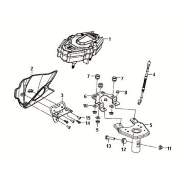 Speed meter Sym Crox 50 E5 WHITE/GREY (WH-8018P/GY-7450U)