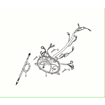 Speedometer - Cockpit Sym Fiddle All Euro 5