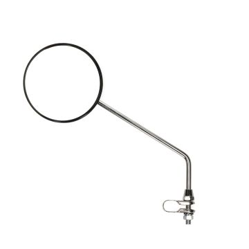 Universal round PVC mirror+black clip