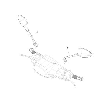 Vespa Sprint 125 4T 3V IE ABS E5 2021 mirrors (EMEA)