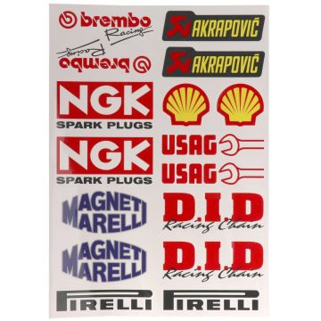 Sponser stickers 16-piece