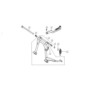 standard kick Kymco Super9 ac o.m 2-stroke matte black yellow