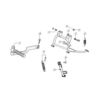 standard kick starter Kymco Sento 4-stroke Spring White