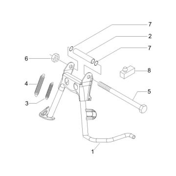 Frame- Center Stand Piaggio Liberty 4-stroke