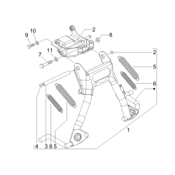 Stand Piaggio Zip 50 SP 2006-2013