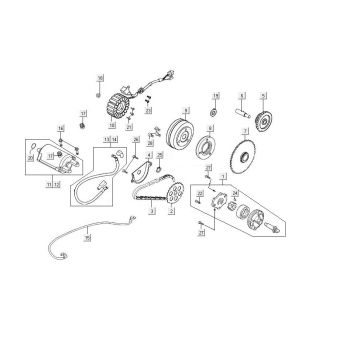 Starter Kymco MXU 150