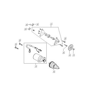 Starter Kymco Carry 4-stroke black