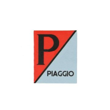 Sticker logo front cover Vespa Lx/Lxv/S/Primavera/Sprint grey/red